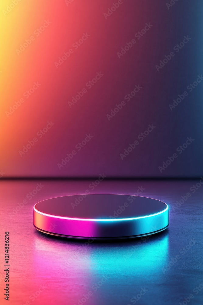 Poster a symbolic glowing path icon representing the next generation of audio innovation.