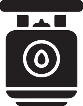 recommend clip art: illustration of a silhouette icon of a gas cylinder