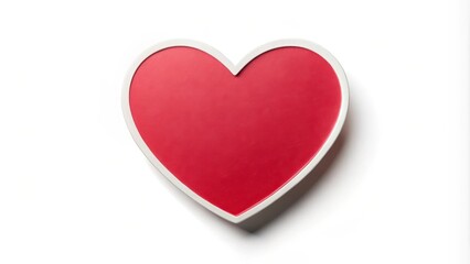 Heart-shaped sticker isolated on a white background, gift, decoration,  gift, decoration, Valentine's Day, symbol