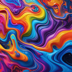 Colourful paint splash, modern art, colors, green, red, yellow, blue, rainbow, acrylic paint, modern art, background, copy space, backdrop, fill, texture, copy space, vivid