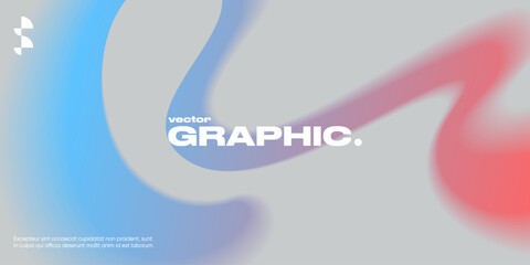 Geometric background with blurred wavy shape.