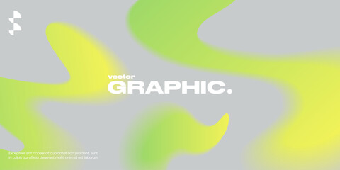 Geometric background with blurred wavy shape.