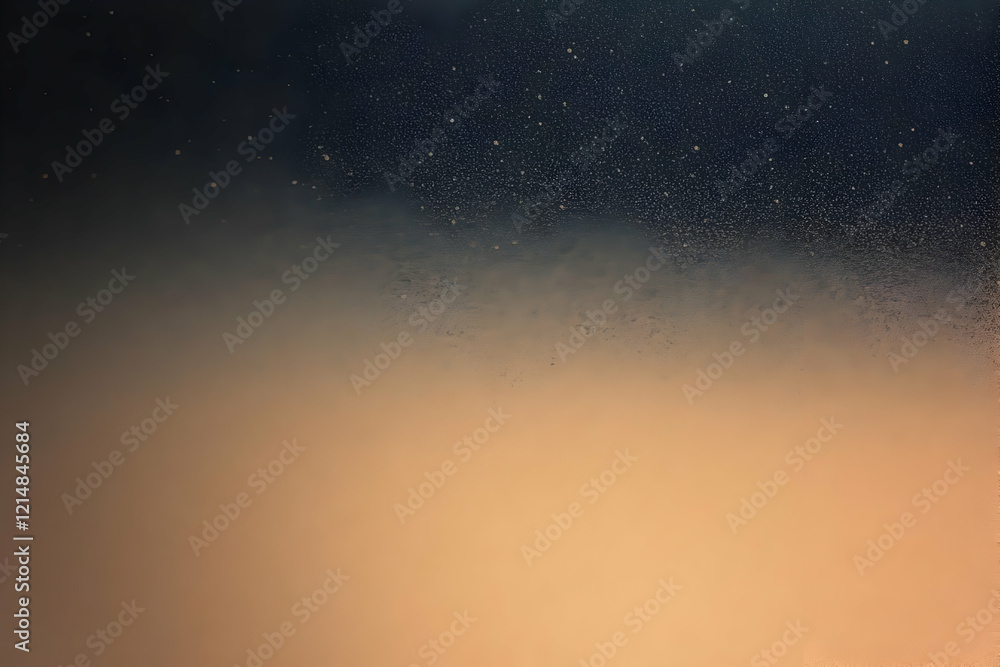 Poster abstract background blends dark blue with orange, creating a unique textured effect