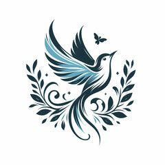 Obraz premium illustration of a bird on white background