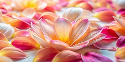 Naklejka premium Delicate Petals on White: Elegant Floral Macro Photography