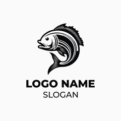Modern Fish Logo Design for Branding and Businesses fish logo design, modern fish vector, fishing company logo, aquatic logo template, fish branding graphic, stylish fish emblem, premium fish 