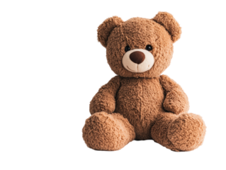 Isolated Brown Teddy Bear Plush Toy