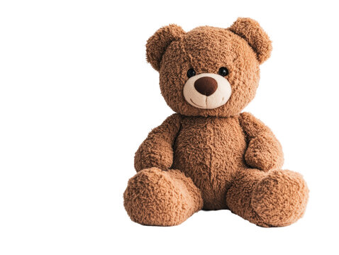 Naklejki Isolated Brown Teddy Bear Plush Toy