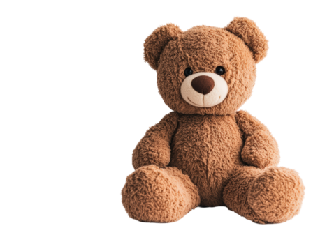Isolated Brown Teddy Bear Plush Toy