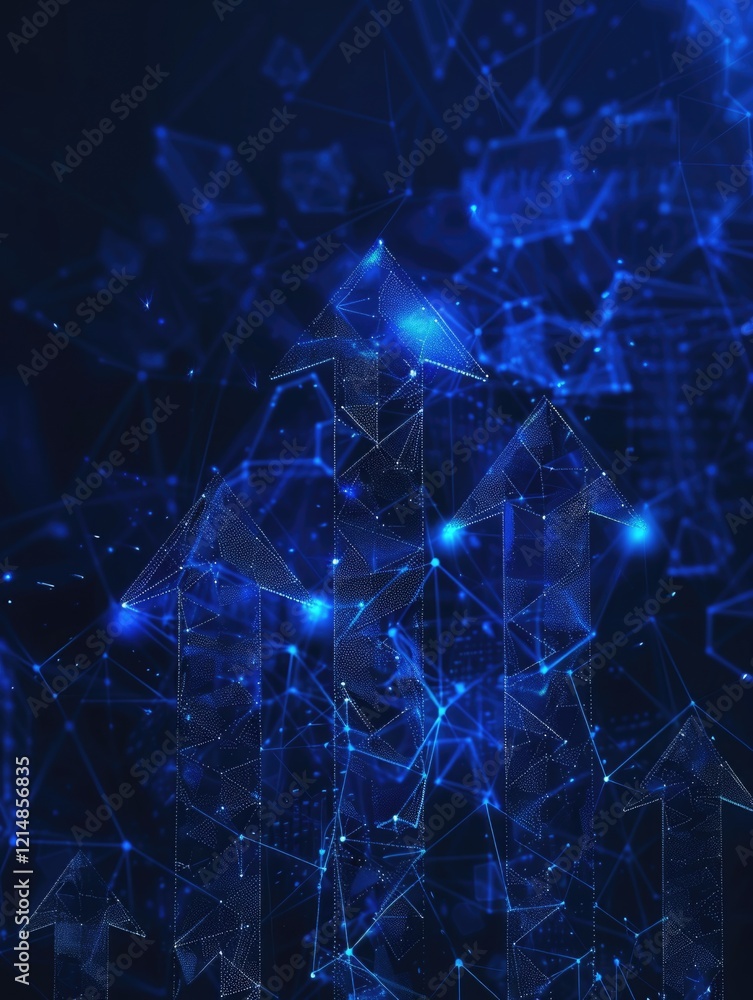 Poster intricate network of digital pathways, symbolizing advanced communication and data exchange.