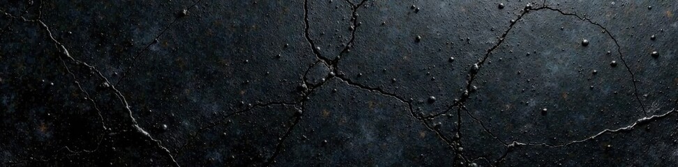 Obraz premium Deep black metal, heavy scratches, grunge texture, scratched metal, aged, rough