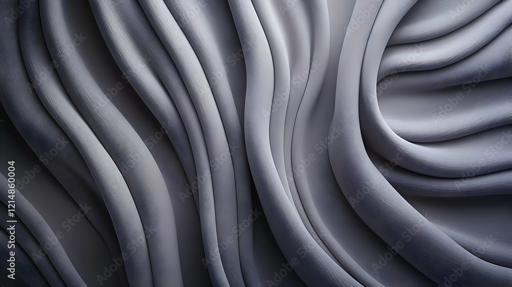 Aufkleber gray textured fabric with elegant folds creates a smooth, flowing background for various design proj