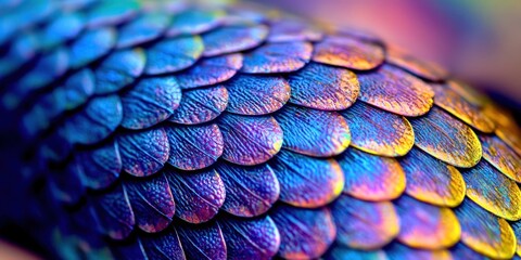 Colorful fish tail with a blue and yellow stripe