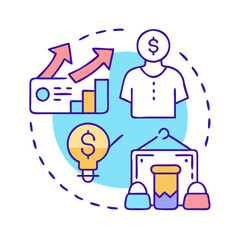 Fototapeta premium trending products icon, trending products vector illustration-simple illustration of trending products, perfect for trending products logos and icons