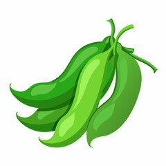 illustration of a green peas