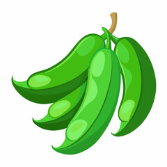 peas isolated on white