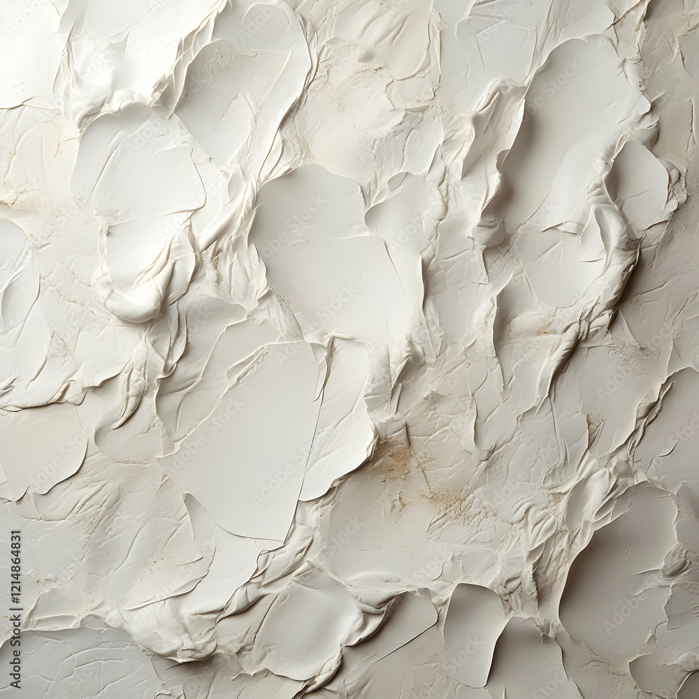 Poster white textured abstract background forms a unique and intricate pattern close up view