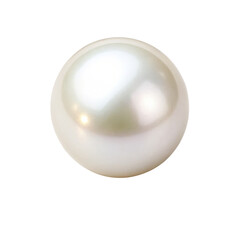 Obraz premium Single Pearl, Realistic 3D Render, Isolated on Transparent Background, Jewelry, Gem, Pearl, Jewelry Design, Gemstone