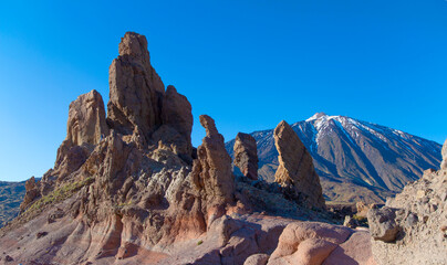 Teide mit Kraterlandschaft, Las Canadas del Teide, Insel Teneriffa, Kanaren, Spanien, Europa  © Aggi Schmid
