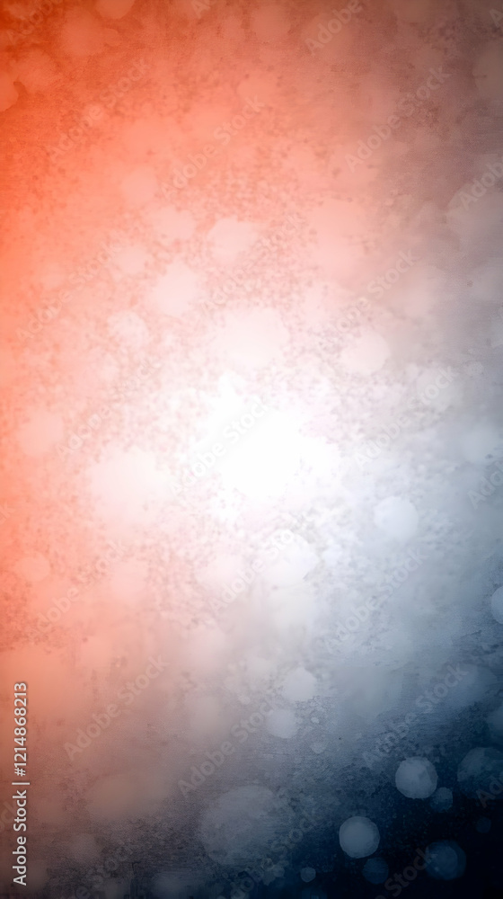 Poster abstract background displays a blend of red, white, and blue with subtle bokeh effect and textured d