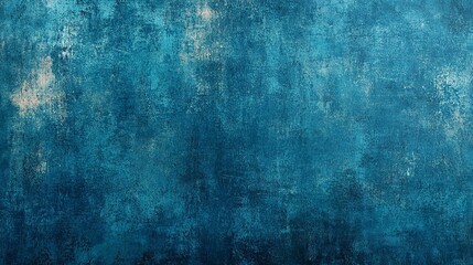 Obraz premium A blue and gold abstract painting with a textured background.