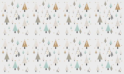 Tree pattern, fabric pattern, graphics christmas, design