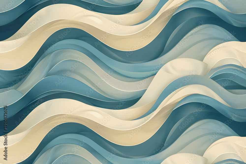 Poster abstract background forms soft, flowing waves with subtle texture and color gradients