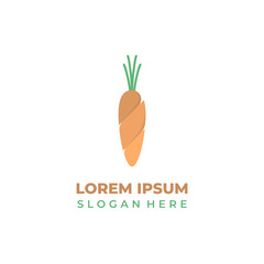 Vector carrot logo, illustrat...