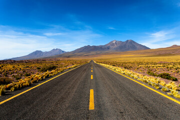Endless Road Through the Atacama Desert, Chile