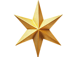 Isolated Golden Star with Six Points