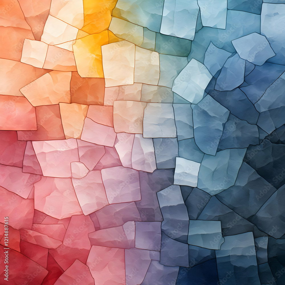Aufkleber abstract background displays colorful stone texture with gradient hues and rough surface.