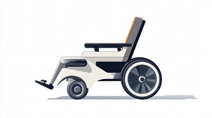 Fototapeta premium Wide Angle Wheelchair Parasports Furniture Carriage Image