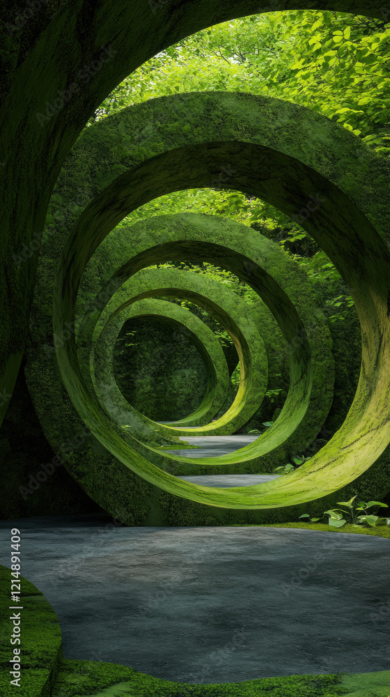 Poster hallucination, a high-fidelity image of a surreal forest where trees twist and morph, showcasing uni