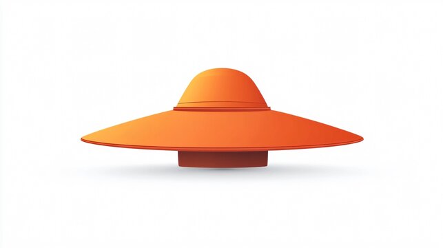 Chupalla Hat Vector Illustration Isolated on White Background