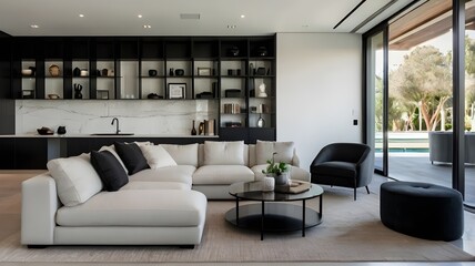 A Luxury Living Spaces, Tranquil Oasis, Modern Elegance redefined, modern , luxury, peaceful and stylish home interior