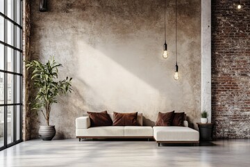 Modern industrial aesthetics showcased in a loft environment.