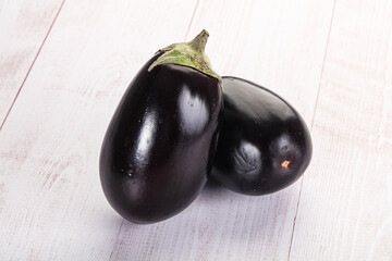 Ripe tasty natural organic eggplant