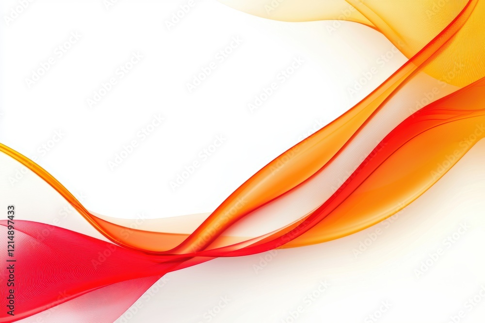 Poster abstract fluid shapes in vibrant neon colors with smooth gradient transitions, resembling modern dig