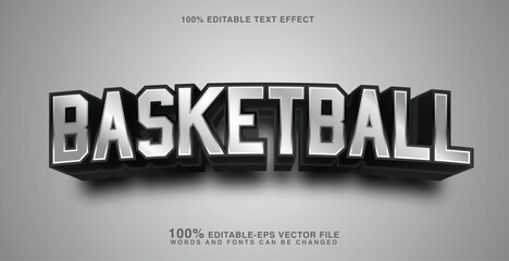 Basketball 3D Text Effect