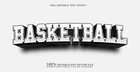Basketball 3D Text Effect