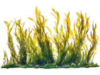Isolated Seaweed Underwater