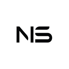 NS monogram logo design letter text name symbol monochrome logotype alphabet character simple logo