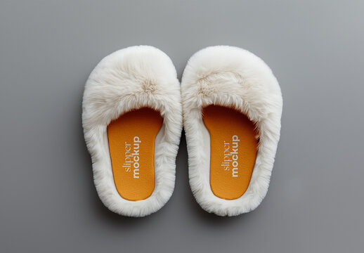Slipper Mockup: Perfect for Hotel Branding, Spa Promotions, Luxury Resorts, Personalized Gifting, and Design Presentations, Generated with AI