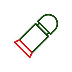 Cosmetic Tube Icon Simple Outline