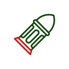 Unique Geometric Bullet Illustration