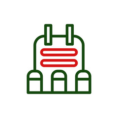 Iconic Tactical Vest Illustration