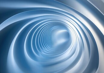 Obraz premium A blue spiral with a white background