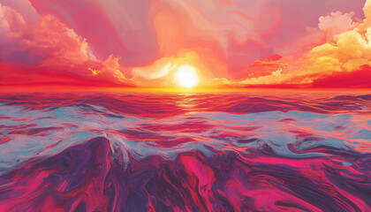 A bold background featuring a gentle blend of red gradient showing movement and motion