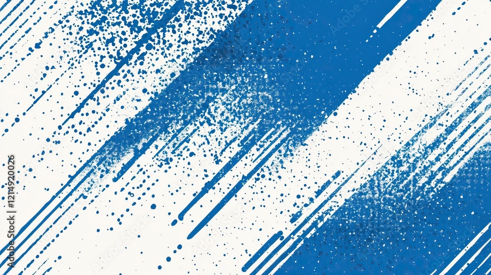 Aufkleber blue and white background with diagonal lines and halftone dots, a vector seamless pattern. modern s