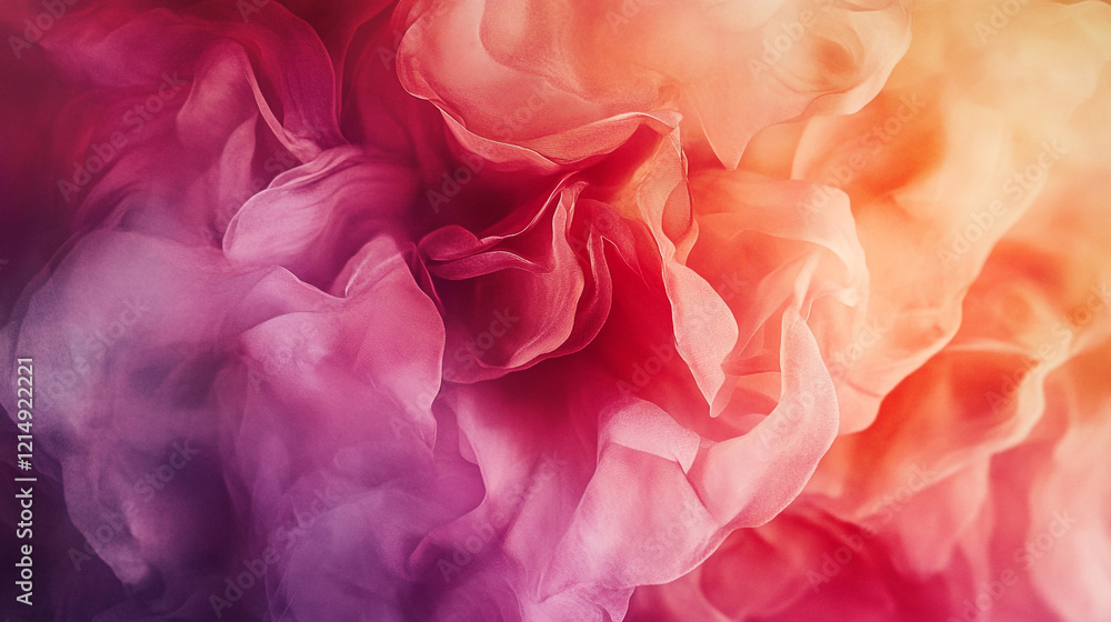 Poster colorful abstract fabric texture creating a vibrant display of flowing shapes and hues